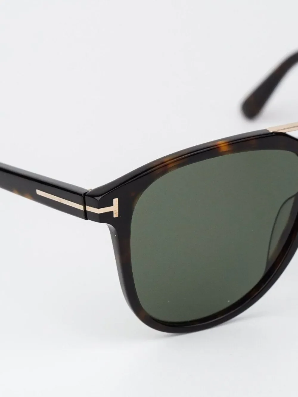 Tom Ford DAMIAN-02 Men Sunglasses Havana Green Pilot FT1098 52N NEW AUTHENTIC